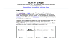 Desktop Screenshot of bullshitbingo.net